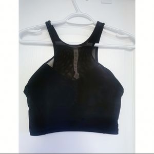 lululemon black mesh sports bra
